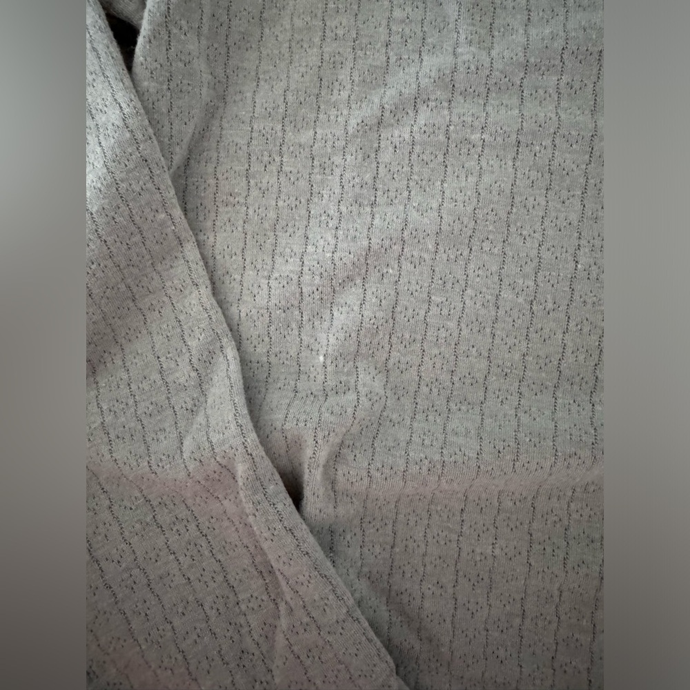 EDIKTED HOMEY POINTELLE LONG SLEEVE TSHIRT SIZE M IN GRAY - Picture 6 of 7
